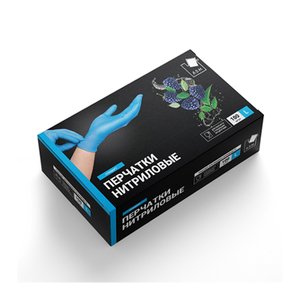 Перчатки нитриловые Стандарт, голубые, ADM, размер L