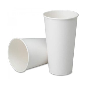 Белые бумажные стаканы 500 мл 