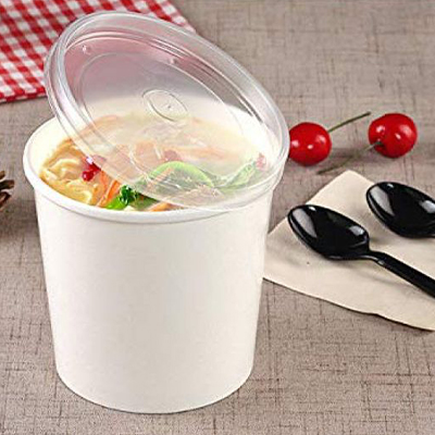 Одноразовые высокие бумажные супники